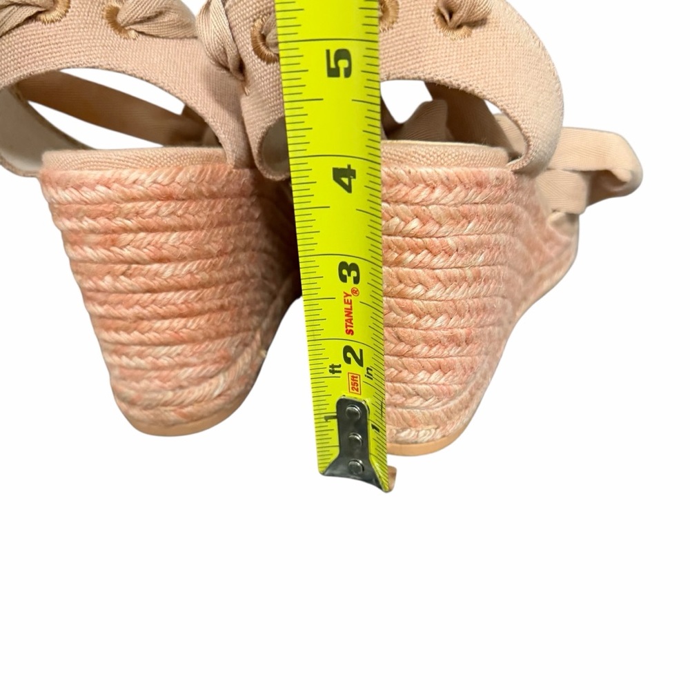 Stuart Weitzman Marguerita Canvas Wedge‎ Sandal - Picture 11 of 11